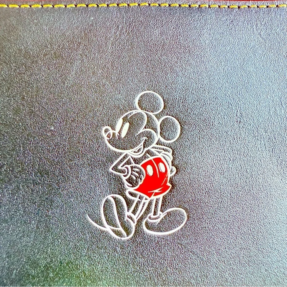 NWT Coach x Disney Mickey Mouse Essential Accordion Large Leather Zip Wallet